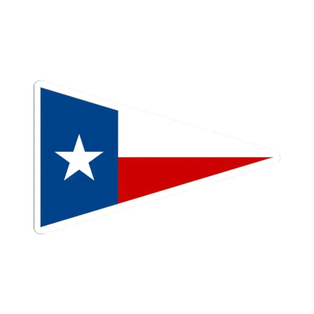 Burgee of Dallas Corinthian YC (United States) STICKER Vinyl Kiss-Cut Decal 2 Inch White - The Sticker Space