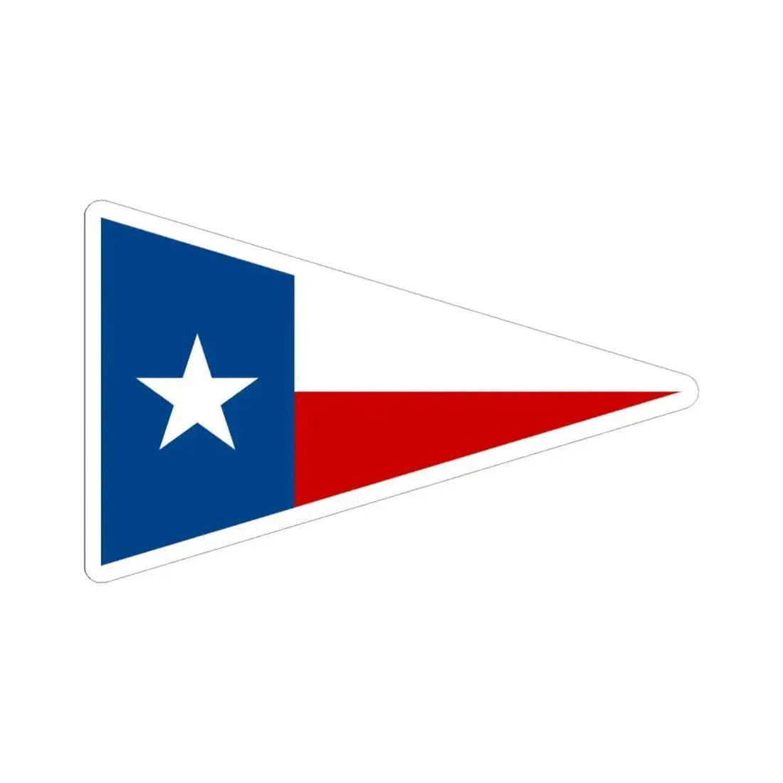 Burgee of Dallas Corinthian YC (United States) STICKER Vinyl Kiss-Cut Decal 6 Inch White - The Sticker Space