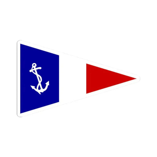 Burgee of Edgewood YC (United States) STICKER Vinyl Kiss-Cut Decal 2 Inch White - The Sticker Space