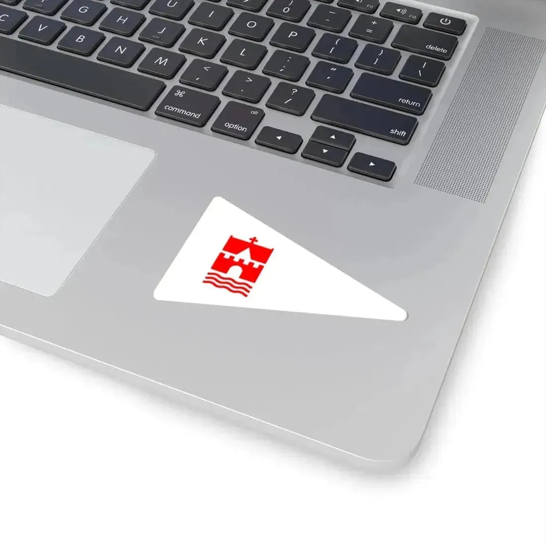 Burgee of Faaborg Sejlklub (Denmark) STICKER Vinyl Kiss-Cut Decal - The Sticker Space