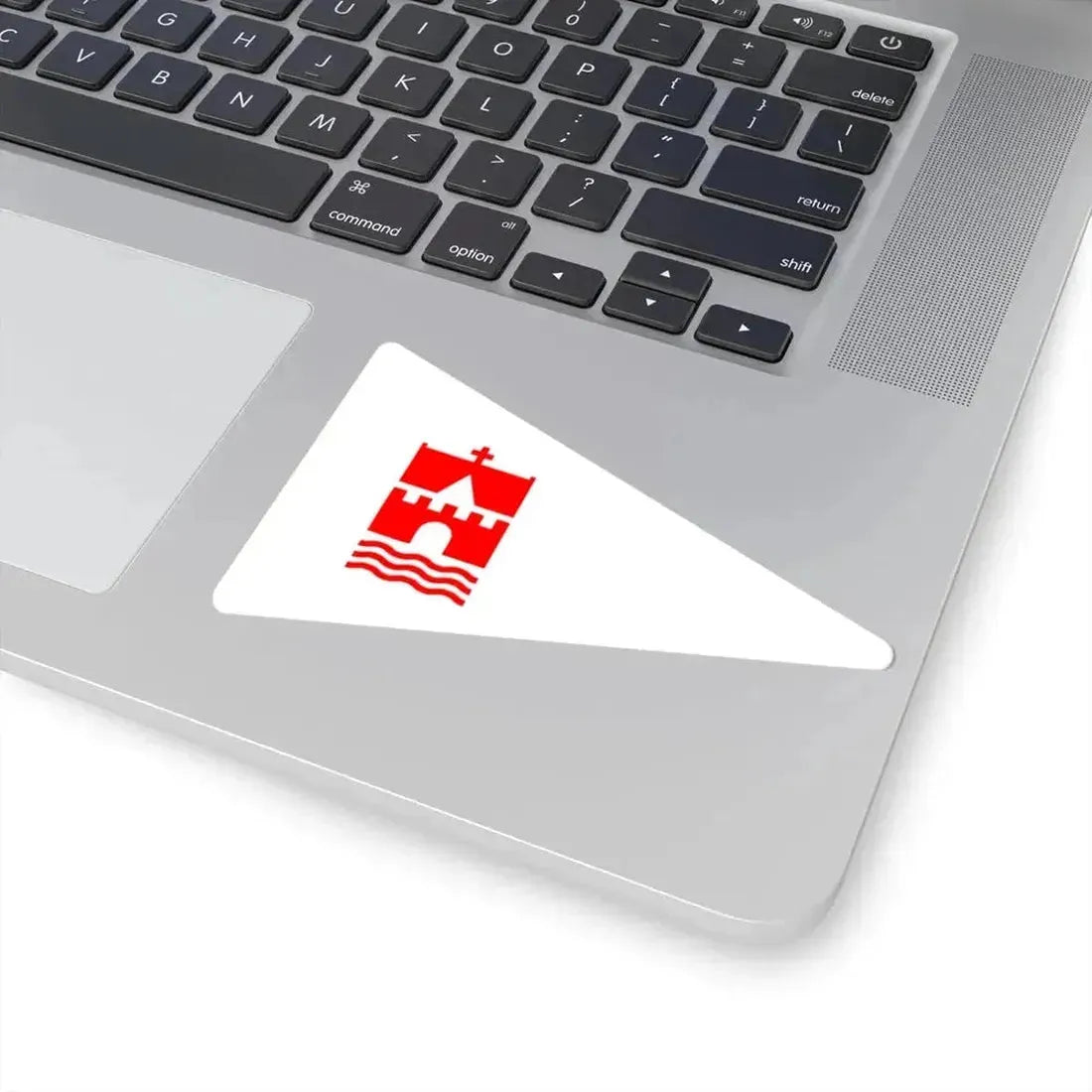 Burgee of Faaborg Sejlklub (Denmark) STICKER Vinyl Kiss-Cut Decal - The Sticker Space