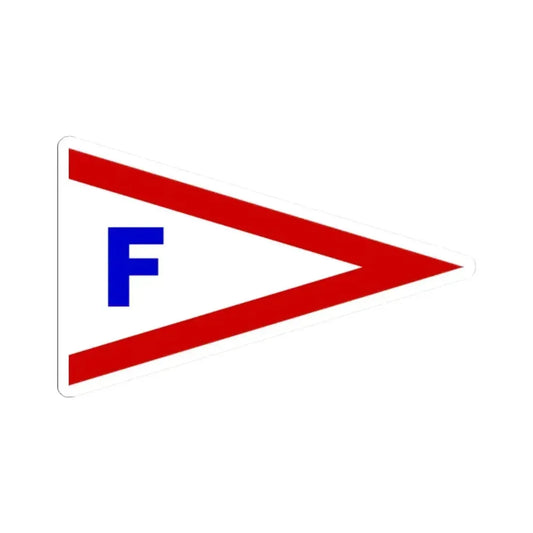 Burgee of Florida YC (United States) STICKER Vinyl Kiss-Cut Decal 2 Inch White - The Sticker Space