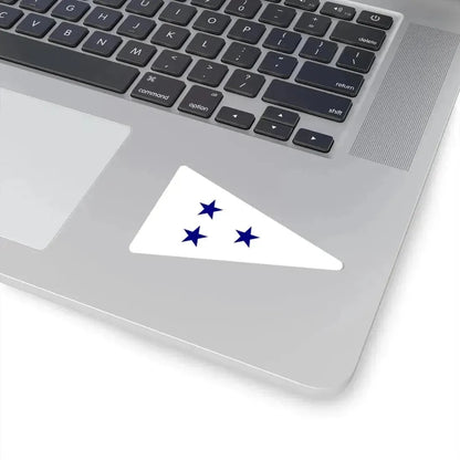 Burgee of Fredericia Sejlklub (Denmark) STICKER Vinyl Kiss-Cut Decal - The Sticker Space