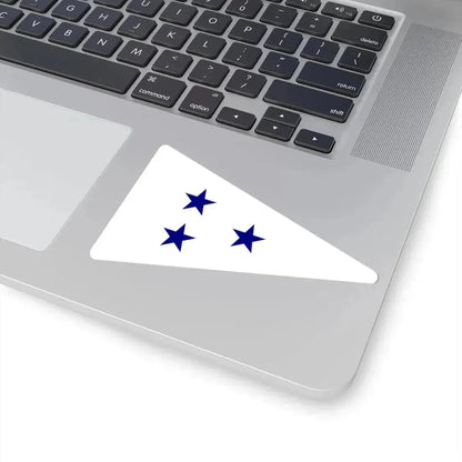 Burgee of Fredericia Sejlklub (Denmark) STICKER Vinyl Kiss-Cut Decal - The Sticker Space