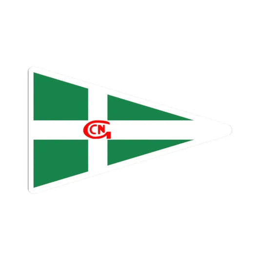 Burgee of GCN Faro (Portugal) STICKER Vinyl Kiss-Cut Decal 2 Inch White - The Sticker Space