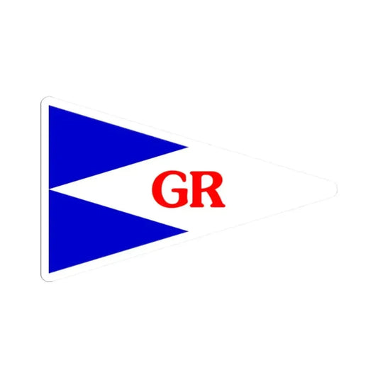 Burgee of Grand Rapids YC (United States) STICKER Vinyl Kiss-Cut Decal 2 Inch White - The Sticker Space