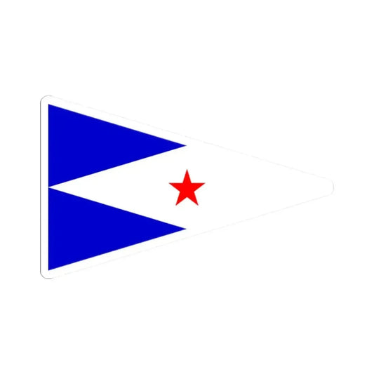 Burgee of Green Lake YC (United States) STICKER Vinyl Kiss-Cut Decal 2 Inch White - The Sticker Space