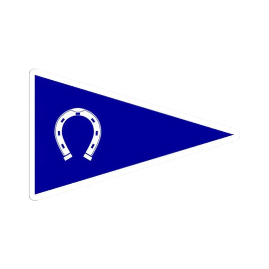Burgee of Horseshoe Harbor YC (United States) STICKER Vinyl Kiss-Cut Decal 2 Inch White - The Sticker Space