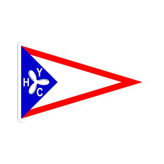 Burgee of Houston YC (United States) STICKER Vinyl Kiss-Cut Decal 2 Inch White - The Sticker Space