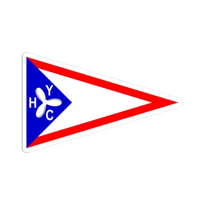 Burgee of Houston YC (United States) STICKER Vinyl Kiss-Cut Decal 3 Inch White - The Sticker Space