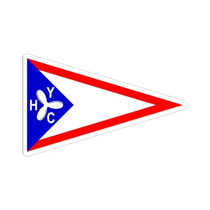 Burgee of Houston YC (United States) STICKER Vinyl Kiss-Cut Decal 6 Inch White - The Sticker Space