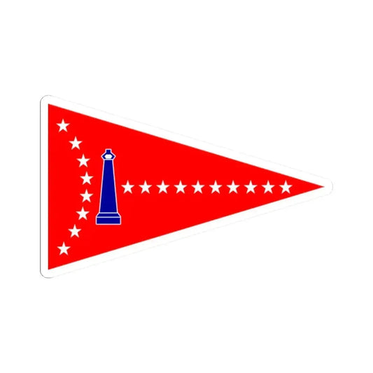 Burgee of Ida Lewis YC (United States) STICKER Vinyl Kiss-Cut Decal 2 Inch White - The Sticker Space