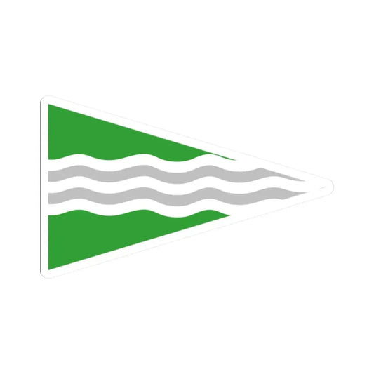 Burgee of Inland Waterways Association of Ireland (Ireland) STICKER Vinyl Kiss-Cut Decal 2 Inch White - The Sticker Space
