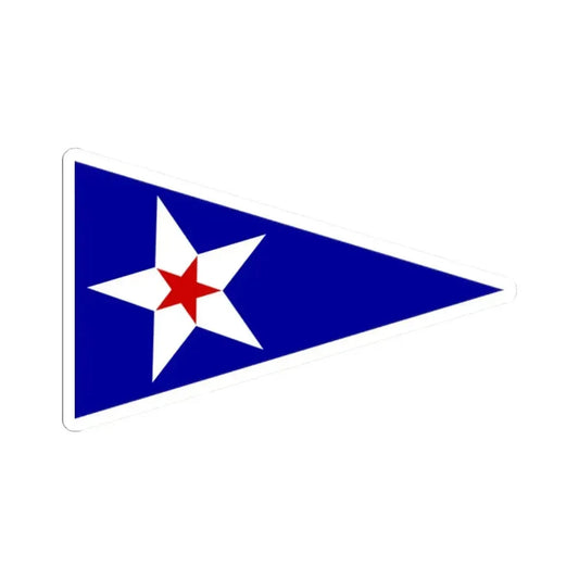 Burgee of Island Bay YC (United States) STICKER Vinyl Kiss-Cut Decal 2 Inch White - The Sticker Space
