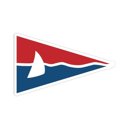 Burgee of JK Opatija (Croatia) STICKER Vinyl Kiss-Cut Decal 6 Inch White - The Sticker Space