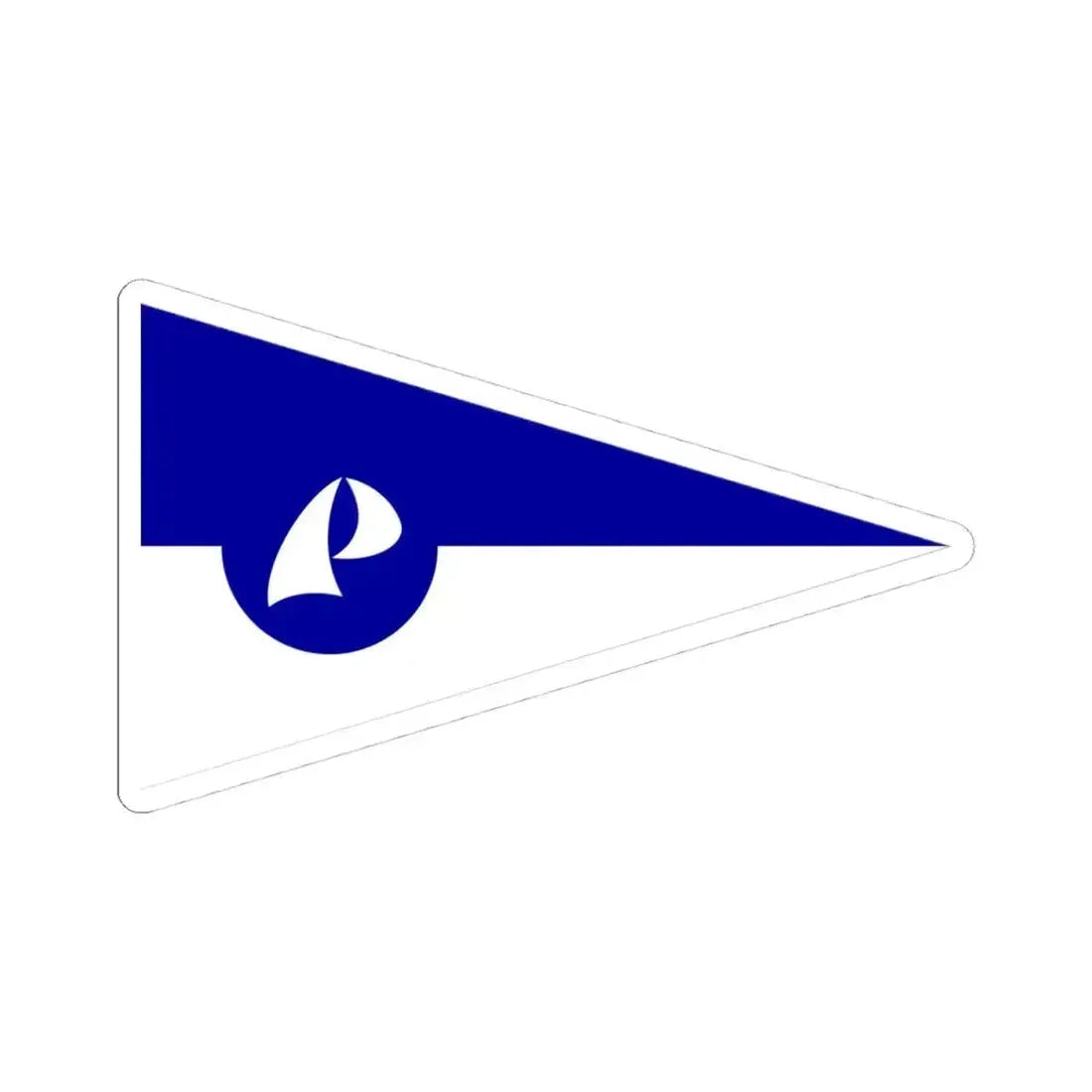 Burgee of JK Plav (Croatia) STICKER Vinyl Kiss-Cut Decal 4 Inch White - The Sticker Space