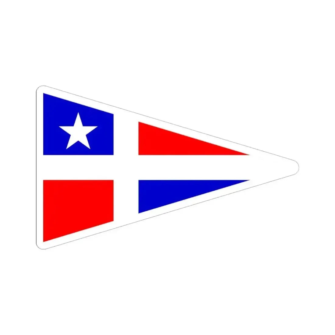 Burgee of Jubilee YC (United States) STICKER Vinyl Kiss-Cut Decal 6 Inch White - The Sticker Space