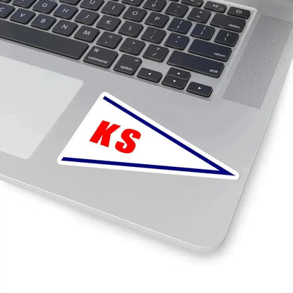 Burgee of Kerteminde Sejlklub (Denmark) STICKER Vinyl Kiss-Cut Decal - The Sticker Space
