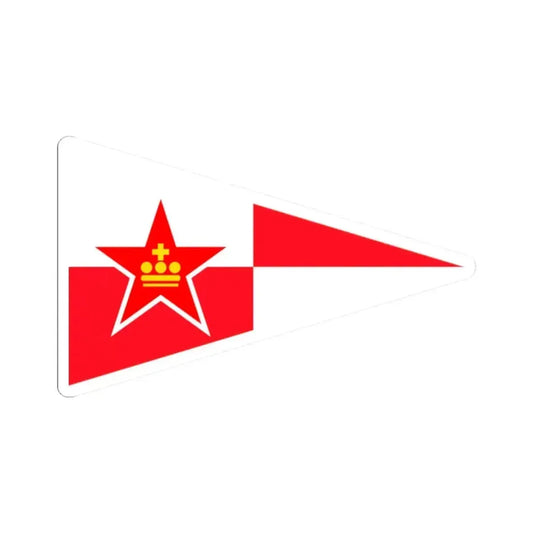 Burgee of Koninklijke Liberty YC (Belgium) STICKER Vinyl Kiss-Cut Decal 2 Inch White - The Sticker Space