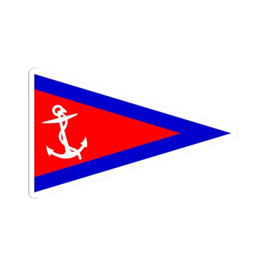 Burgee of Lake Hopatcong YC (United States) STICKER Vinyl Kiss-Cut Decal 2 Inch White - The Sticker Space