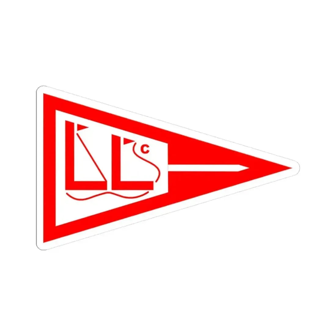 Burgee of Lake Lanier SC (United States) STICKER Vinyl Kiss-Cut Decal 3 Inch White - The Sticker Space