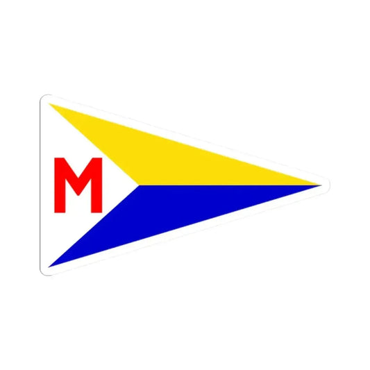 Burgee of Lake Merritt Sailing Club (United States) STICKER Vinyl Kiss-Cut Decal 2 Inch White - The Sticker Space