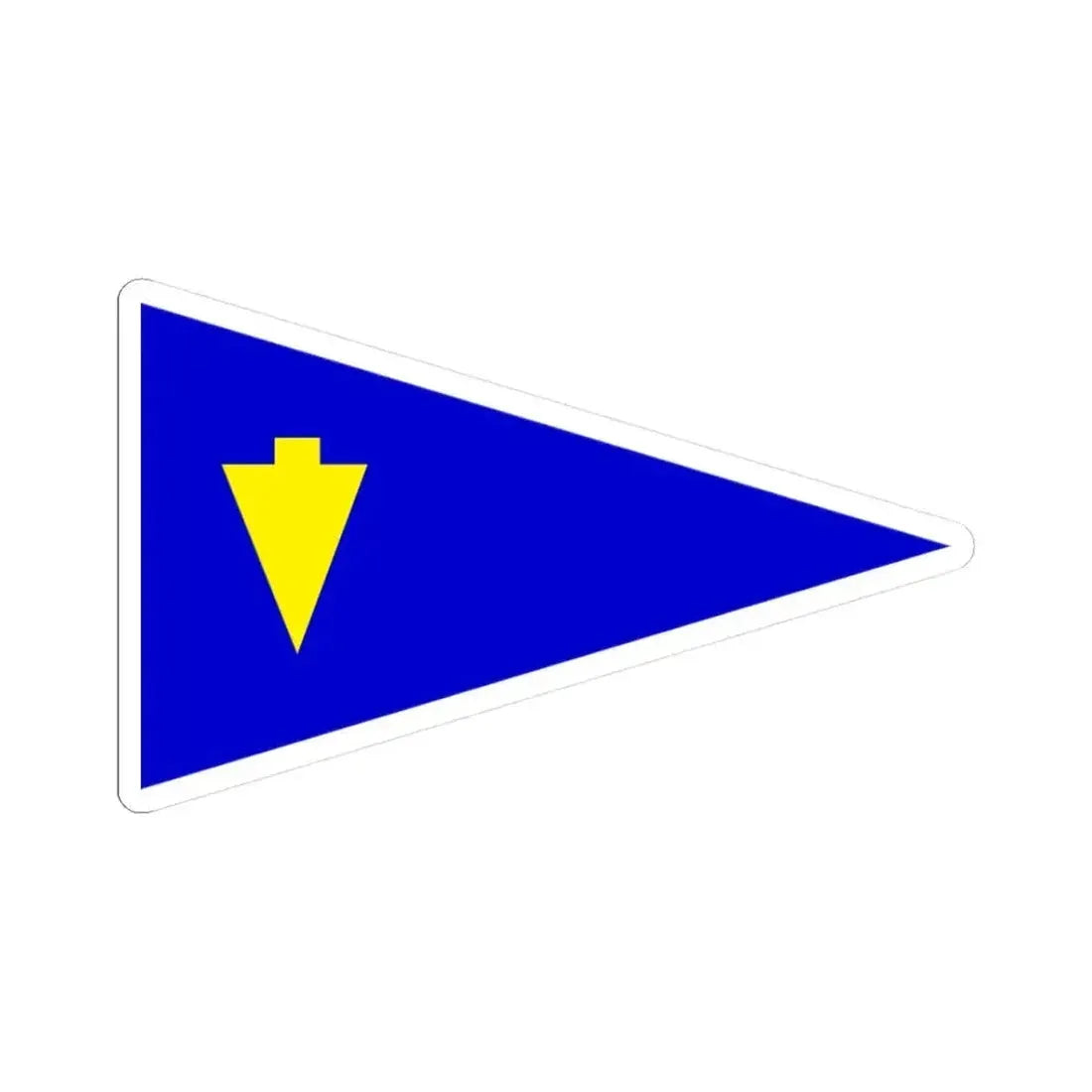 Burgee of Lake Mohawk YC (United States) STICKER Vinyl Kiss-Cut Decal 3 Inch White - The Sticker Space