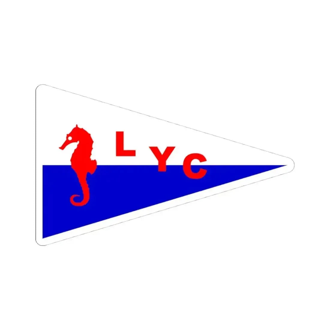 Burgee of Lakewood YC (United States) STICKER Vinyl Kiss-Cut Decal 4 Inch White - The Sticker Space