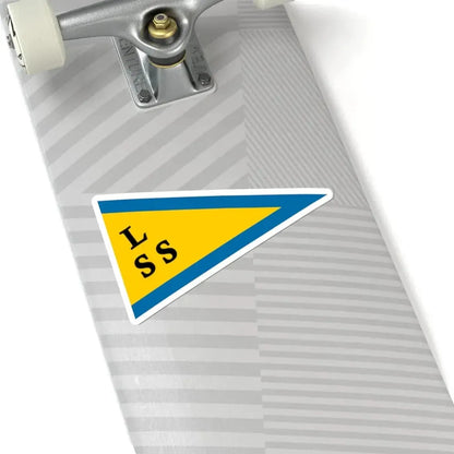 Burgee of Landskrona Segelsallskap (Sweden) STICKER Vinyl Kiss-Cut Decal - The Sticker Space