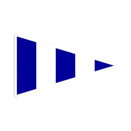 Burgee of Larchmont YC (United States) STICKER Vinyl Kiss-Cut Decal 2 Inch White - The Sticker Space