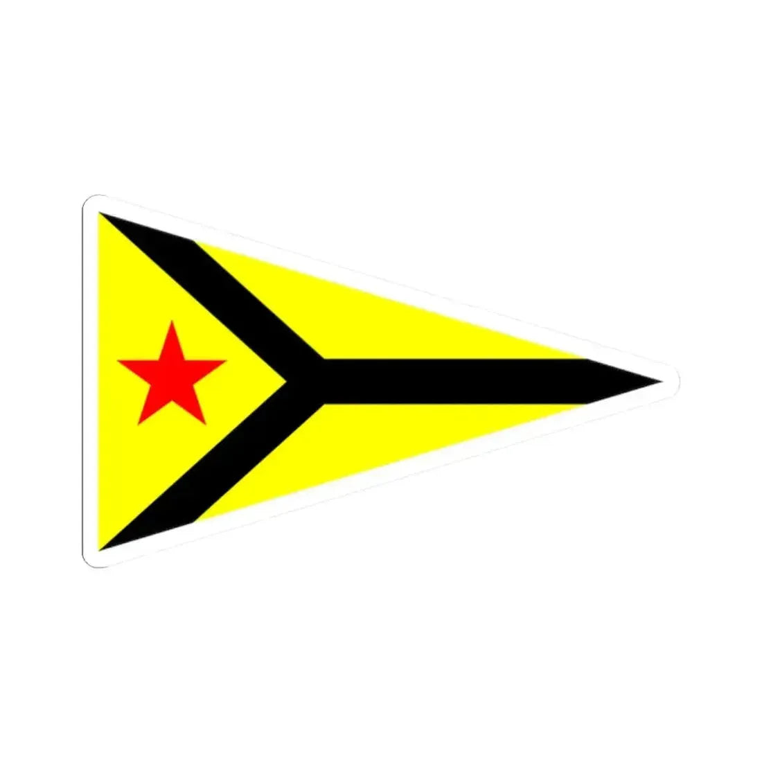 Burgee of Long Beach YC (United States) STICKER Vinyl Kiss-Cut Decal 2 Inch White - The Sticker Space