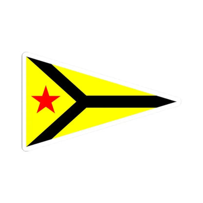Burgee of Long Beach YC (United States) STICKER Vinyl Kiss-Cut Decal 2 Inch White - The Sticker Space