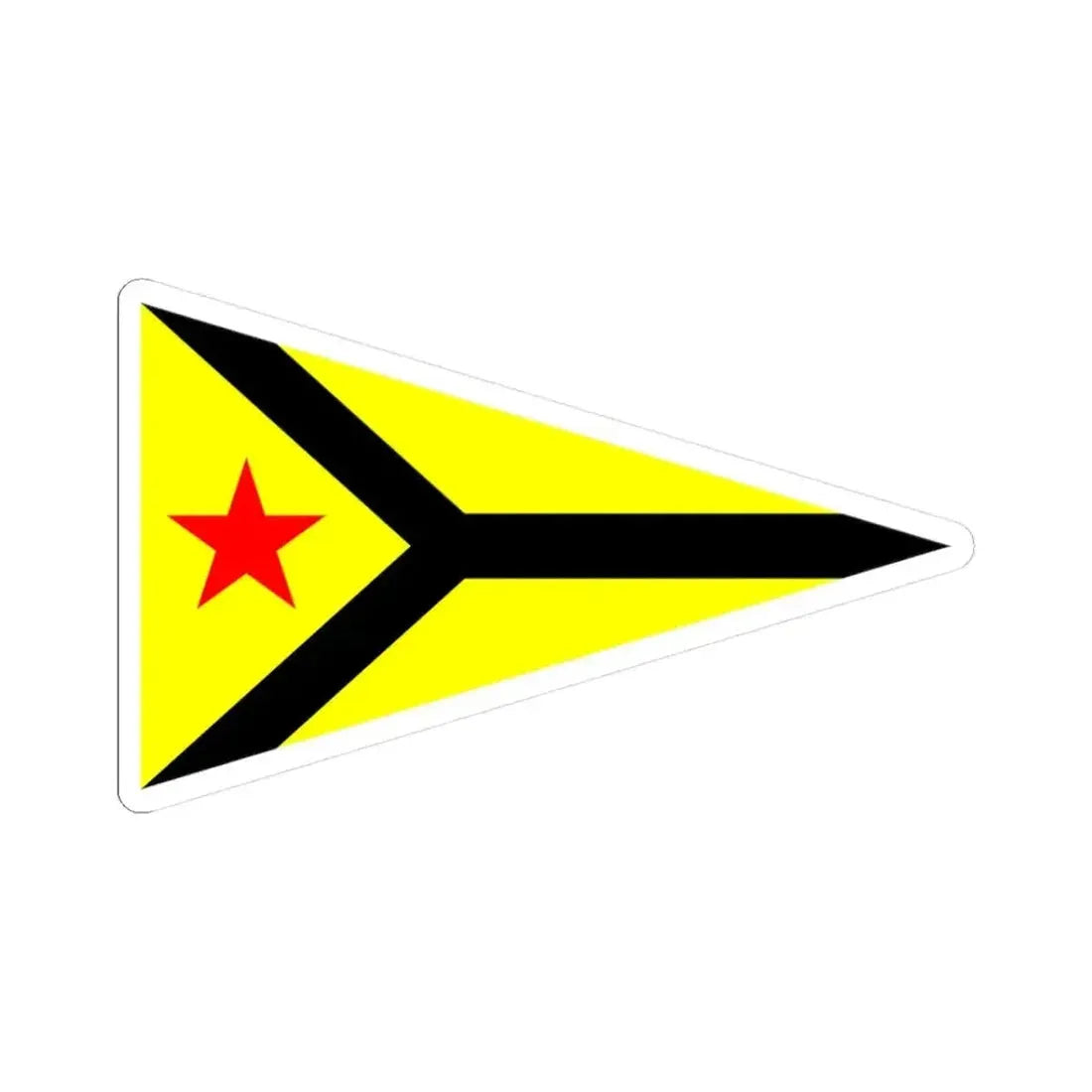 Burgee of Long Beach YC (United States) STICKER Vinyl Kiss-Cut Decal 3 Inch White - The Sticker Space
