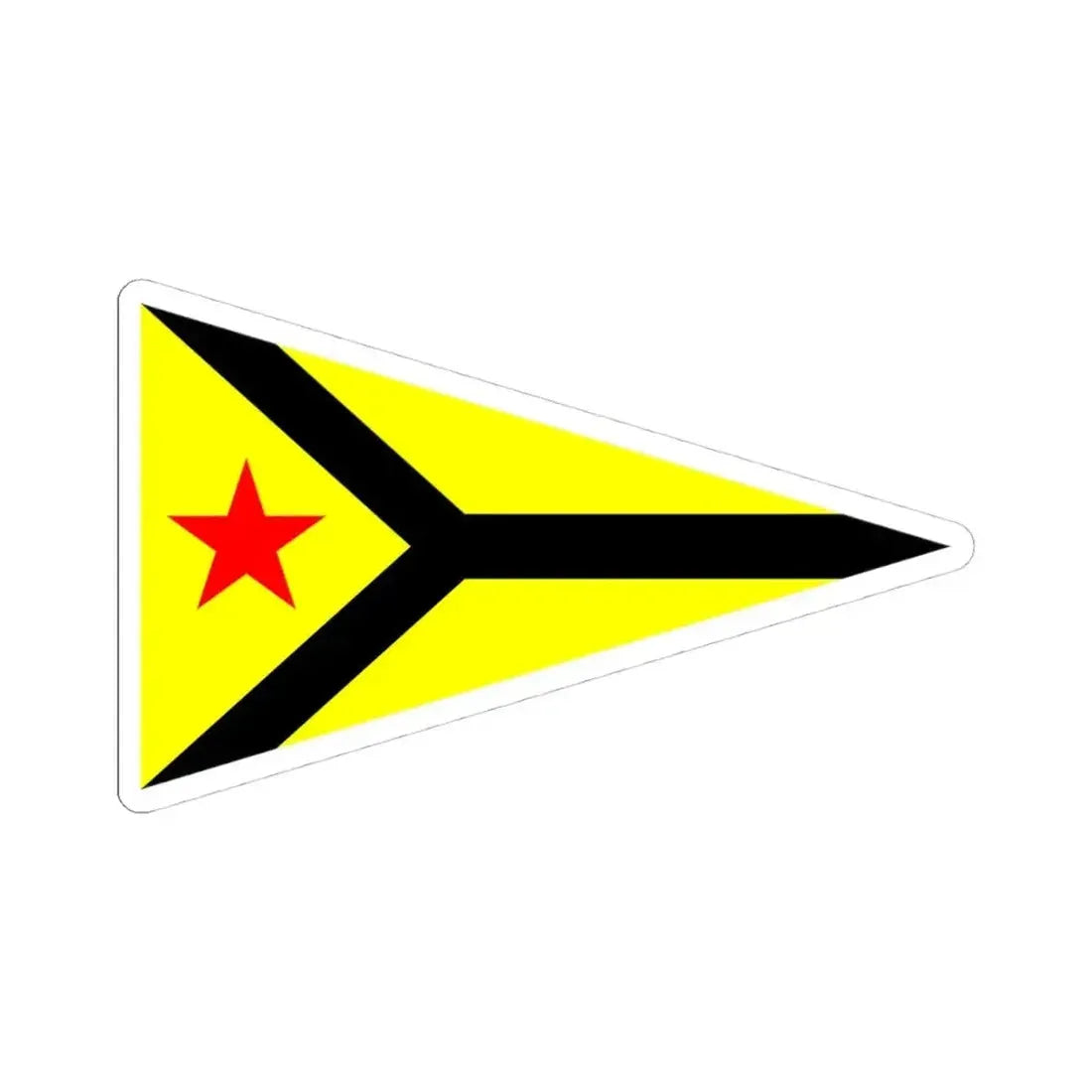 Burgee of Long Beach YC (United States) STICKER Vinyl Kiss-Cut Decal 4 Inch White - The Sticker Space