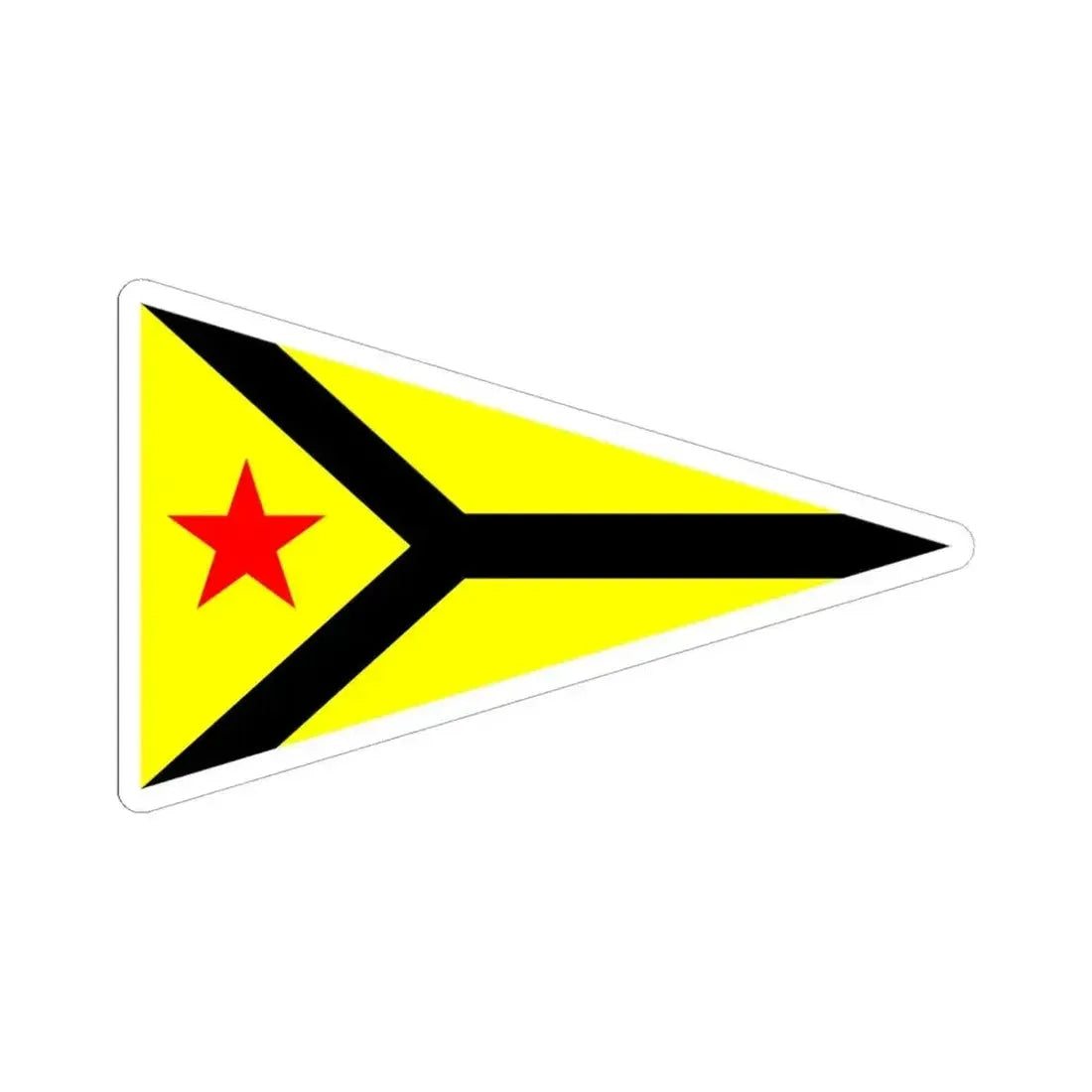 Burgee of Long Beach YC (United States) STICKER Vinyl Kiss-Cut Decal 6 Inch White - The Sticker Space