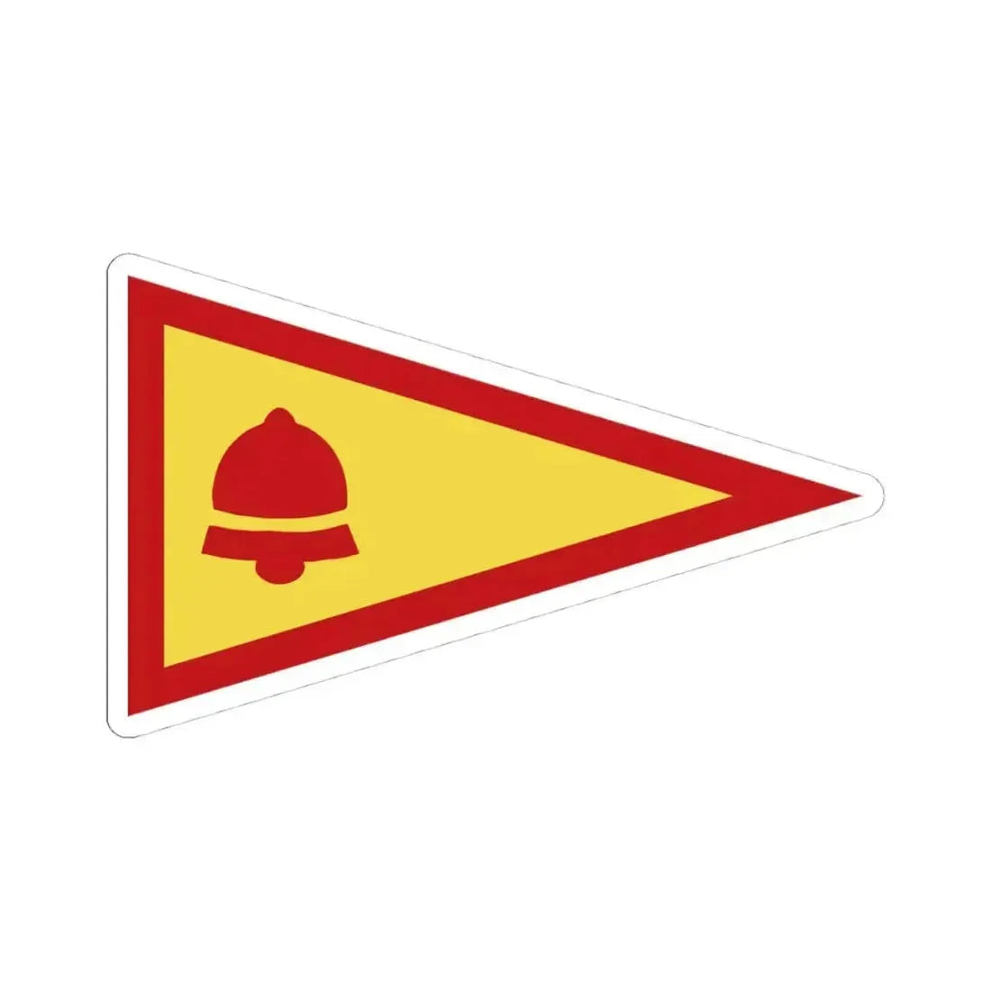Burgee of Mission Bay YC (United States) STICKER Vinyl Kiss-Cut Decal 4 Inch White - The Sticker Space