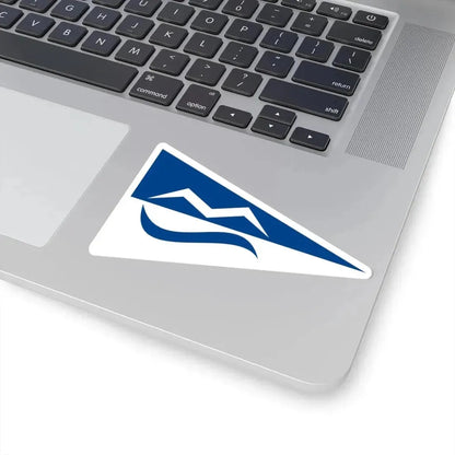 Burgee of Moss Seilforening (Norway) STICKER Vinyl Kiss-Cut Decal - The Sticker Space