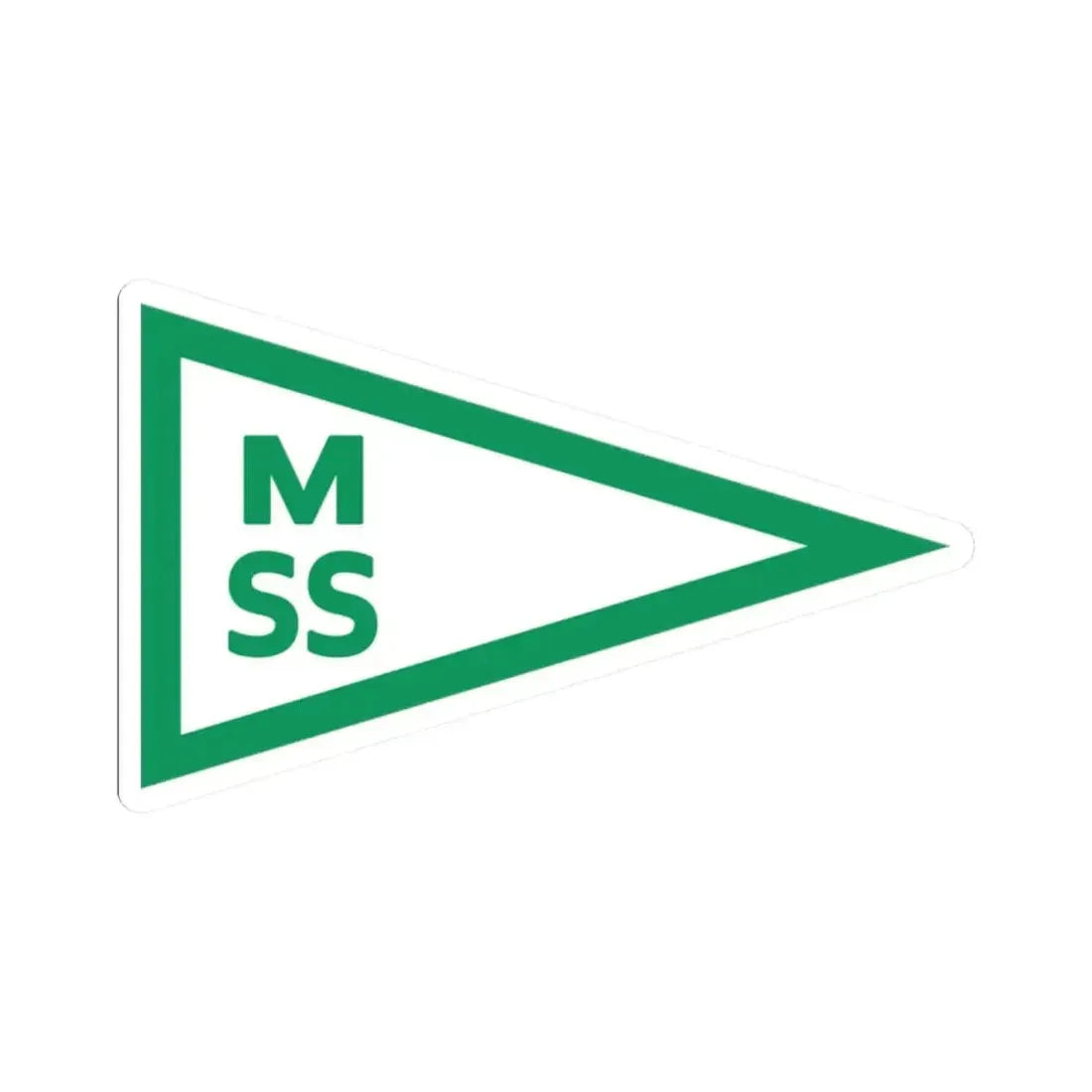 Burgee of Motala Segelsallskap (Sweden) STICKER Vinyl Kiss-Cut Decal 2 Inch White - The Sticker Space