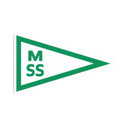 Burgee of Motala Segelsallskap (Sweden) STICKER Vinyl Kiss-Cut Decal 2 Inch White - The Sticker Space