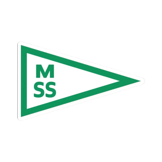 Burgee of Motala Segelsallskap (Sweden) STICKER Vinyl Kiss-Cut Decal 2 Inch White - The Sticker Space