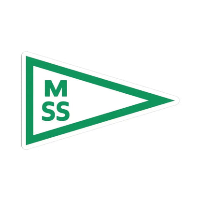 Burgee of Motala Segelsallskap (Sweden) STICKER Vinyl Kiss-Cut Decal 3 Inch White - The Sticker Space