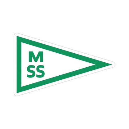 Burgee of Motala Segelsallskap (Sweden) STICKER Vinyl Kiss-Cut Decal 6 Inch White - The Sticker Space