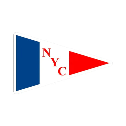 Burgee of Nassau YC (Bahamas) STICKER Vinyl Kiss-Cut Decal 2 Inch White - The Sticker Space