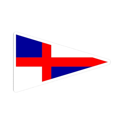 Burgee of National YC (Ireland) STICKER Vinyl Kiss-Cut Decal 3 Inch White - The Sticker Space