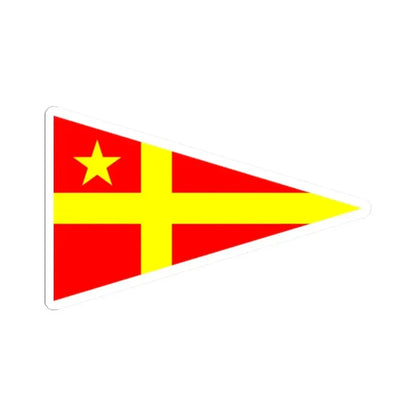 Burgee of Northern YC (Canada) STICKER Vinyl Kiss-Cut Decal 2 Inch White - The Sticker Space