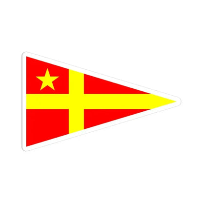 Burgee of Northern YC (Canada) STICKER Vinyl Kiss-Cut Decal 3 Inch White - The Sticker Space