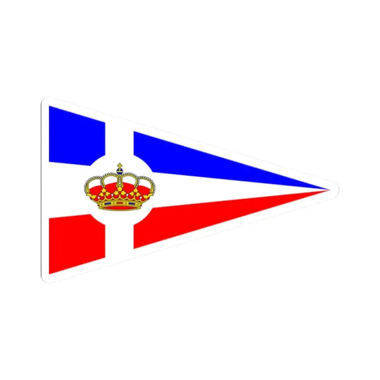 Burgee of RCM Melilla (Spain) STICKER Vinyl Kiss-Cut Decal 2 Inch White - The Sticker Space