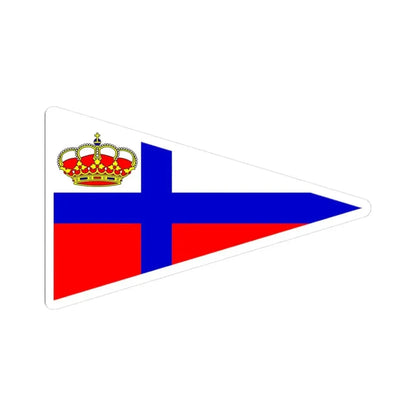 Burgee of RCM Santander (Spain) STICKER Vinyl Kiss-Cut Decal 3 Inch White - The Sticker Space