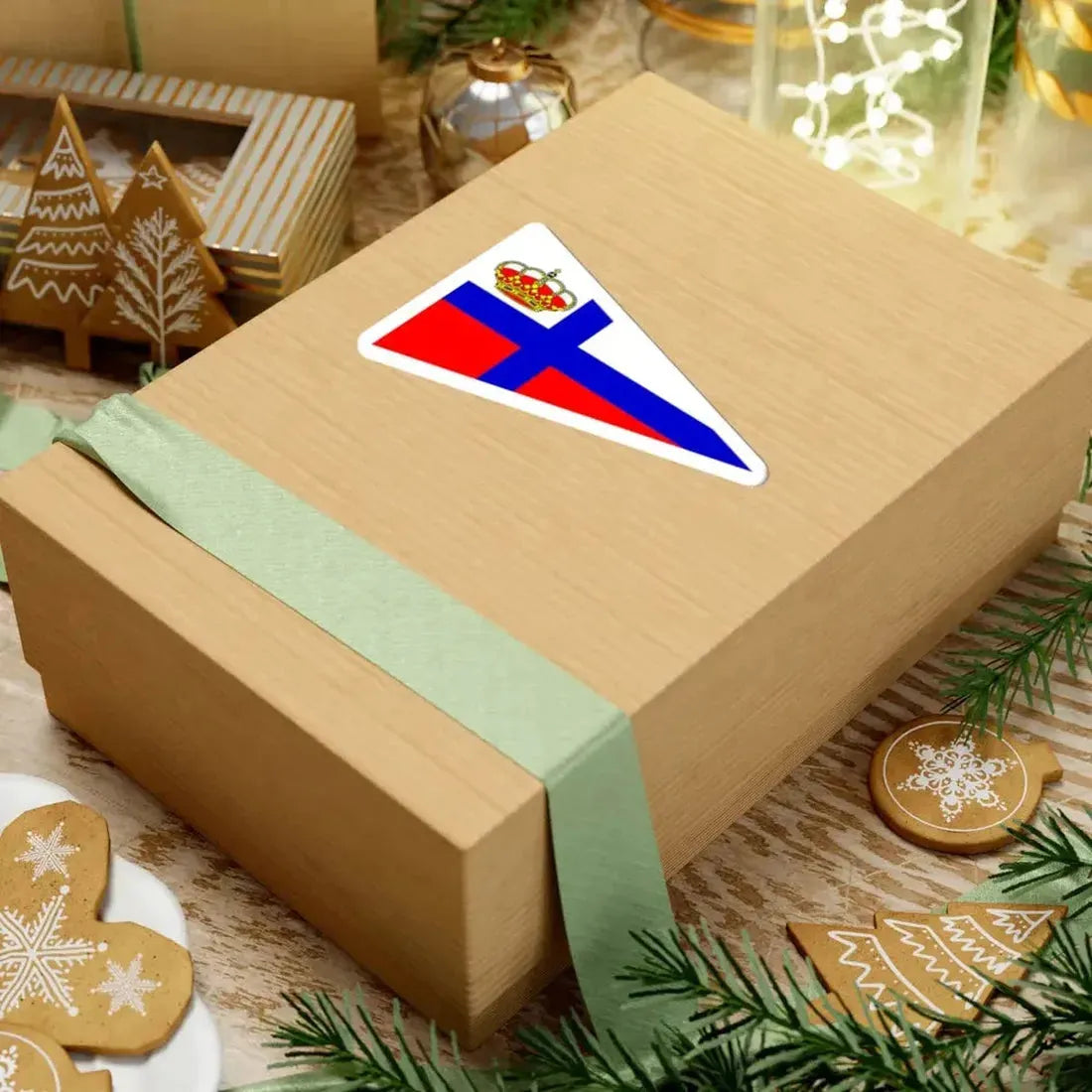 Burgee of RCM Santander (Spain) STICKER Vinyl Kiss-Cut Decal - The Sticker Space