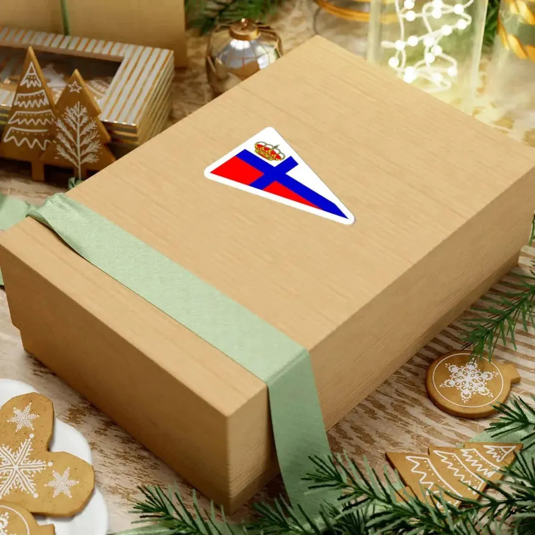 Burgee of RCM Santander (Spain) STICKER Vinyl Kiss-Cut Decal - The Sticker Space